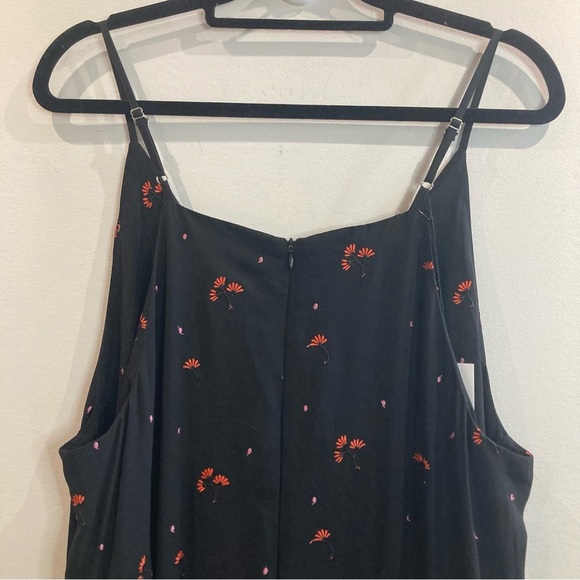 HONEY BELLE  Sz L Embroidered Floral Sandalwood Wide Leg Lined Top Jumpsuit NEW - Picture 14 of 16